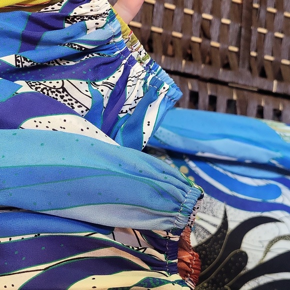 Kobi Halperin Silk Blouse in Blue and Black - Picture 3 of 6